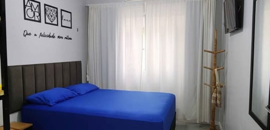 Apartamento com 1 Dormitório e Vista para o Mar na Praia de Bombas