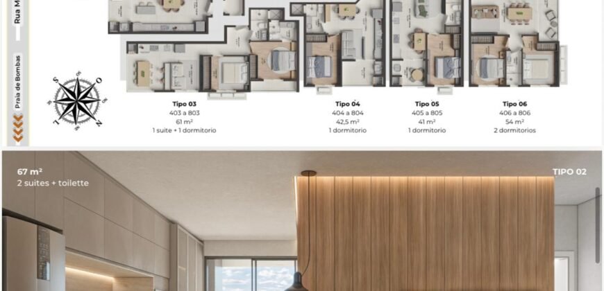 Apartamento na planta. VALEN.